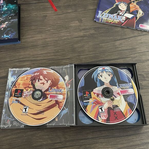 Lunar 2: Eternal Blue Complete Map & Pendant - Sony PlayStation 1 PS1 CIB - Picture 8 of 12